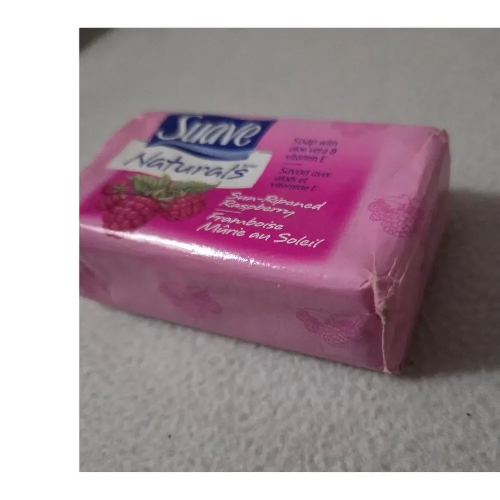 Vtg NOS Suave Naturals Bar Soap Sun-Ripened Raspberry New RARE Discontinued